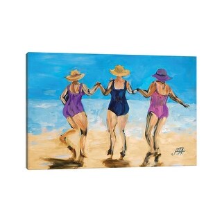 iCanvas "Ladies on the Beach II" by Julie Derice Canvas Print - Bed